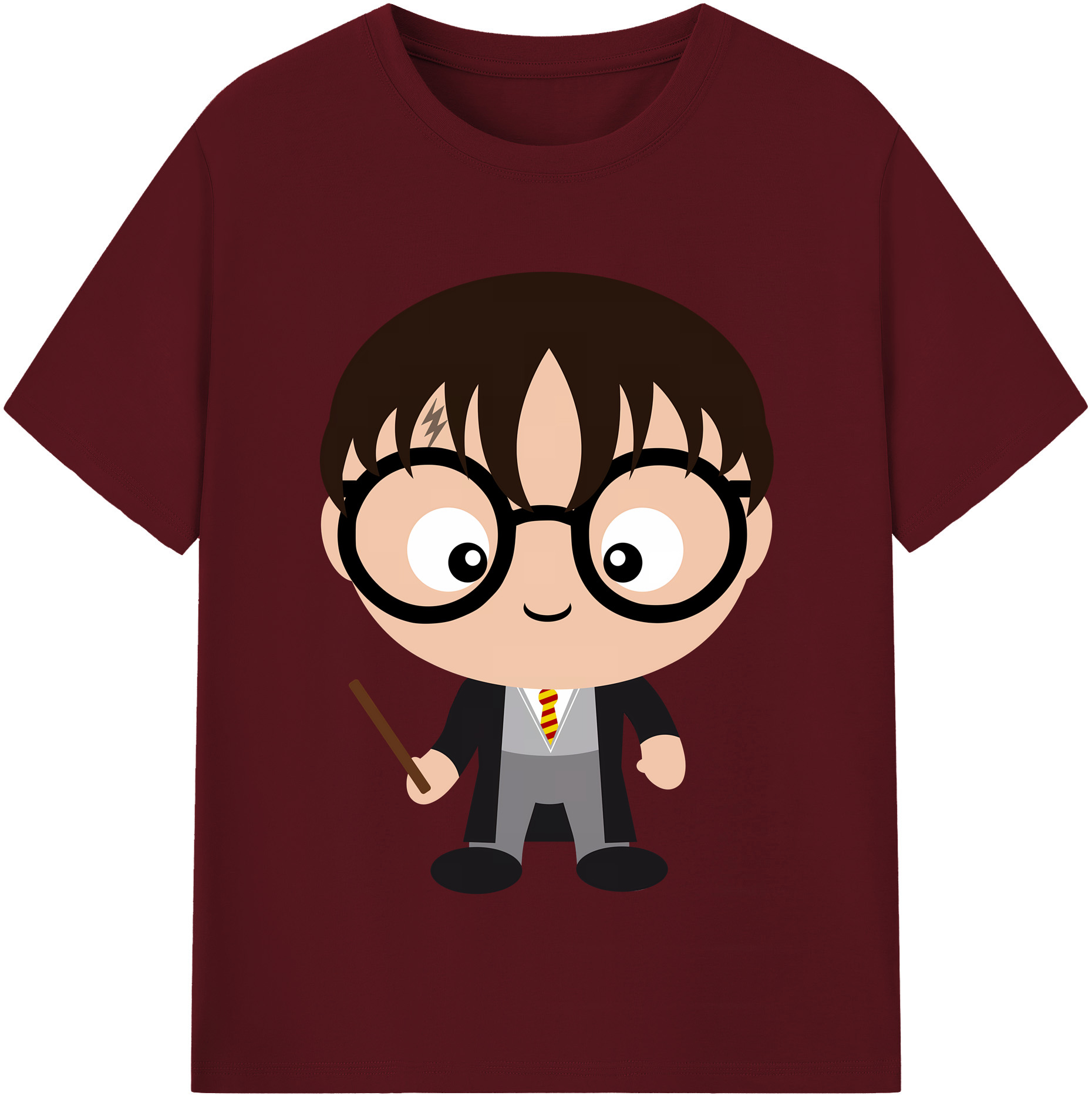 （画像用） Harry Potter ハリー・ポッターシリーズ 綿100％半袖Tシャツ（フロントプリント）
